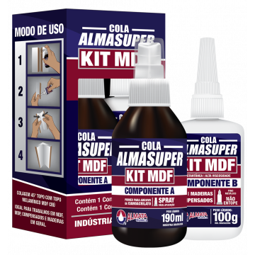 ALMASUPER KIT MDF COLA INSTANTANEA A190ML/B100G