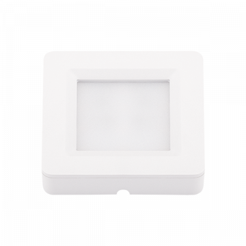 SPOT LUMINARIA LED 2 EM 1 QUAD. BRANCA 70X70X15MM